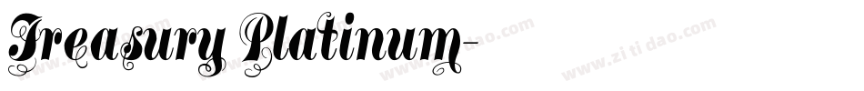 Treasury Platinum字体转换